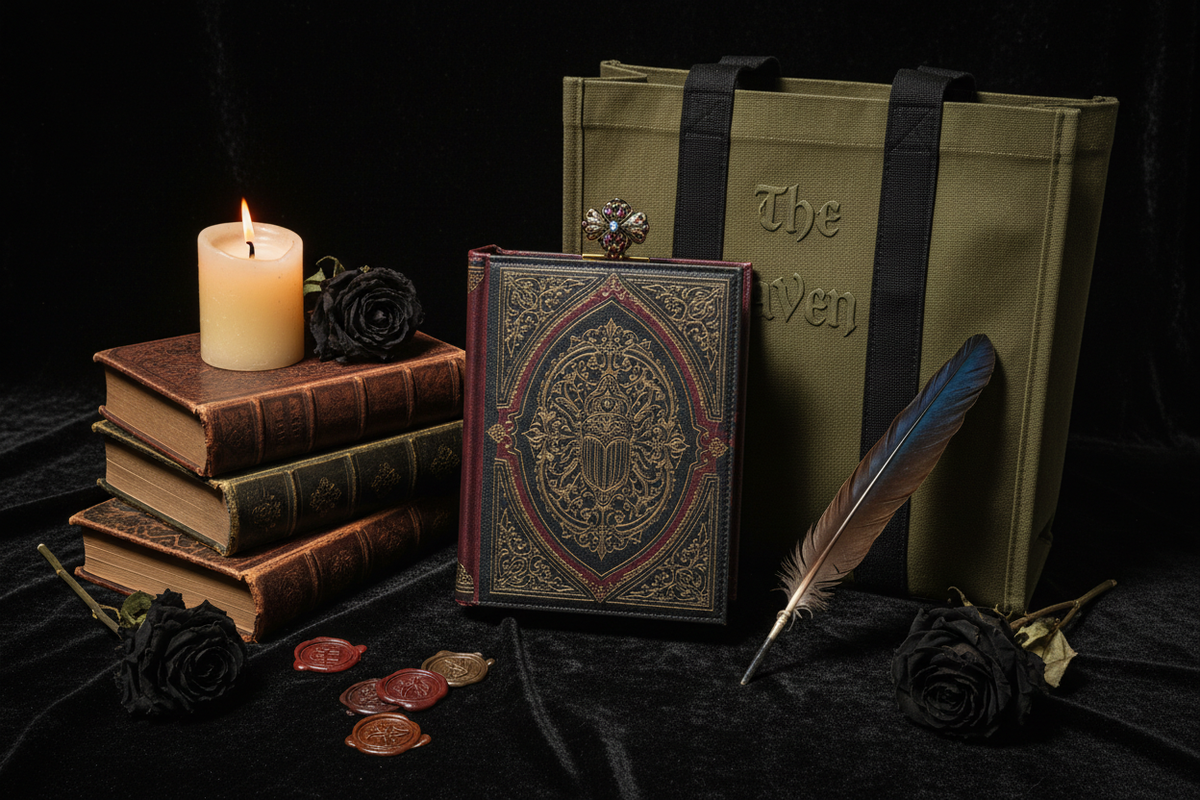 Best Literary Book Bags — Gothic Totes & Book-Shaped Bags for Readers