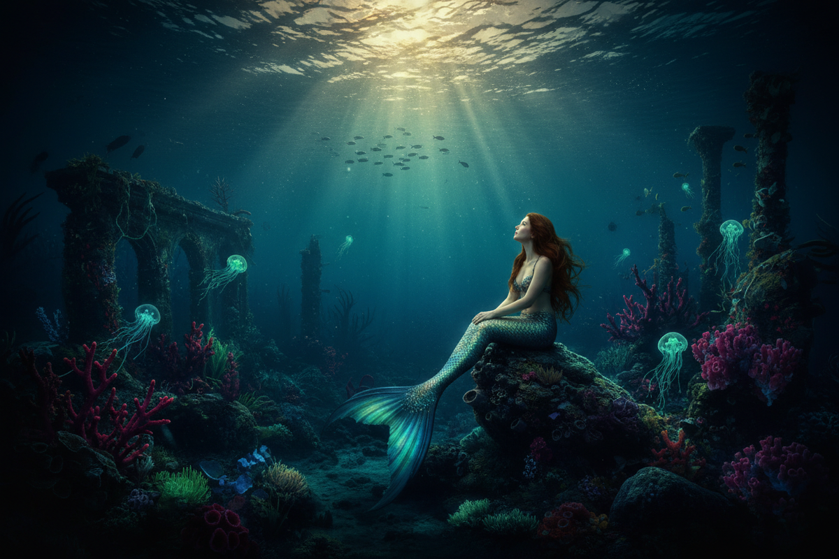 The Little Mermaid Banner — Option 1