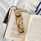 Books Are Magic Botanical Wooden Bookmark