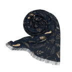 Nevermore Scarf — Dark Feather & Starlight Wrap