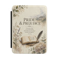 Pride & Prejudice Floral Kindle Case — Vintage Book Quote E-Reader Cover