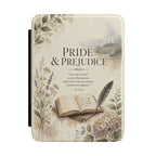 Pride & Prejudice Floral Kindle Case — Vintage Book Quote E-Reader Cover