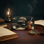 Sherlock Holmes Zip-Around Wristlet Wallet