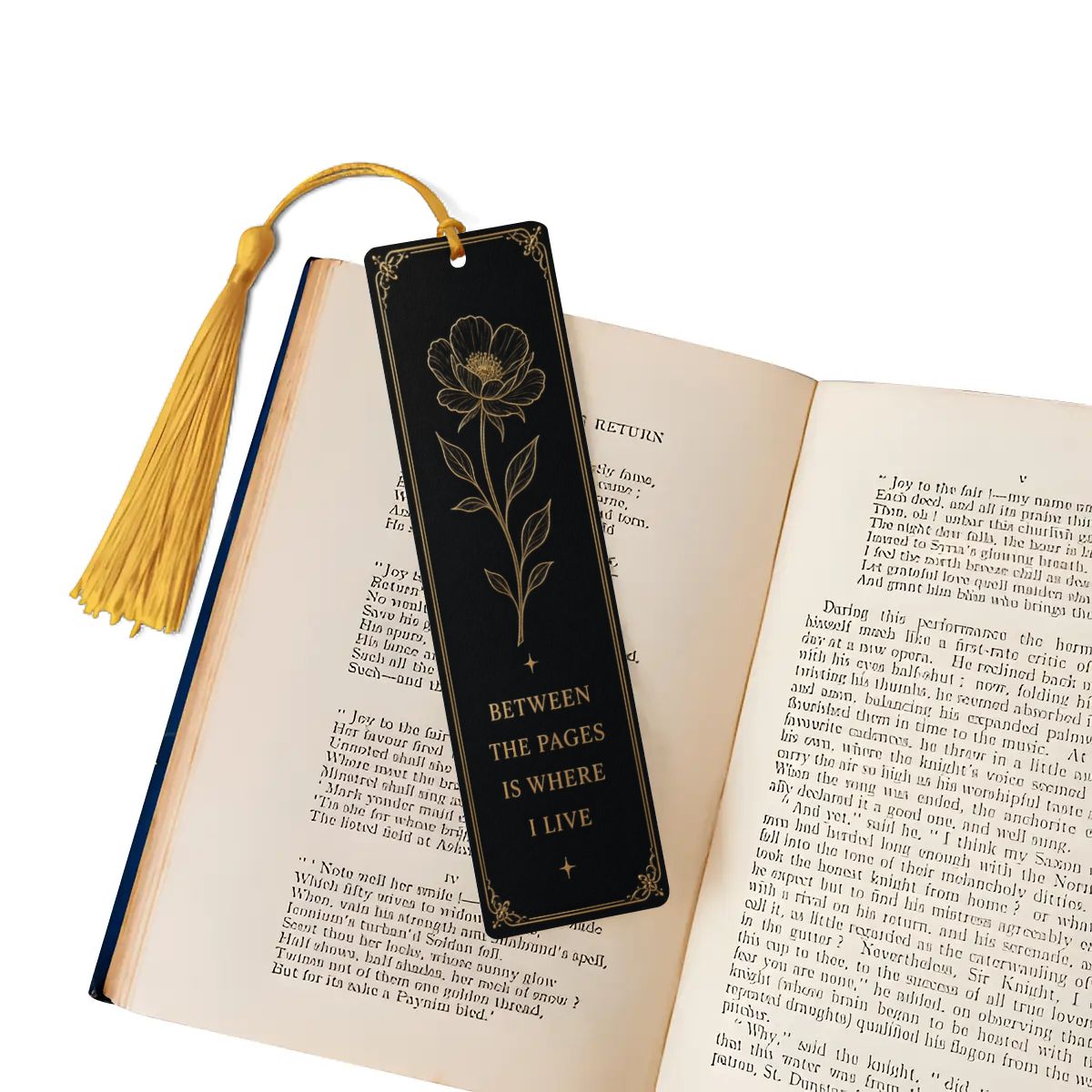 Nocturne Botanical Wooden Bookmark