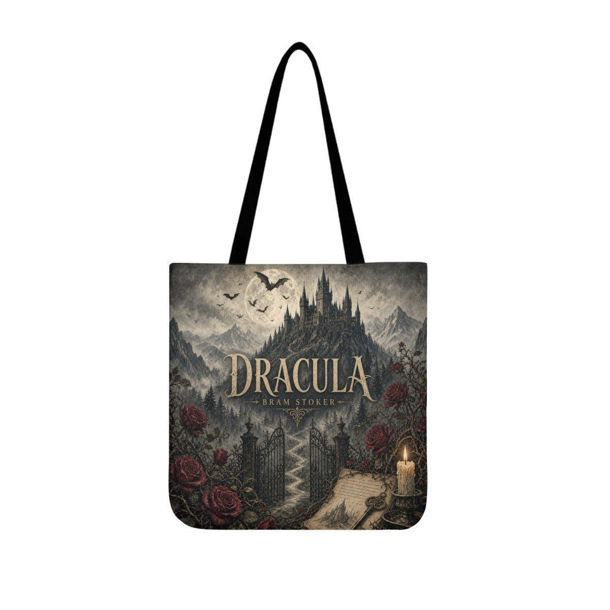 Dracula Literary Canvas Tote Bag
