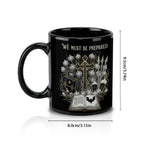 We Must Be Prepared Black Ceramic Mug
