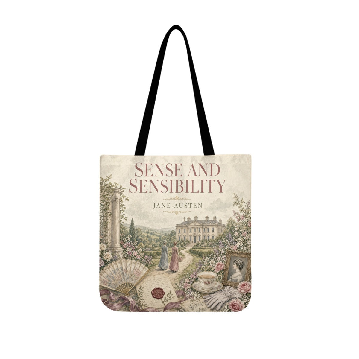 Sense and Sensibility Literary Canvas Tote Bag