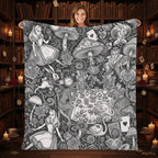 Wonderland Flannel Throw Blanket