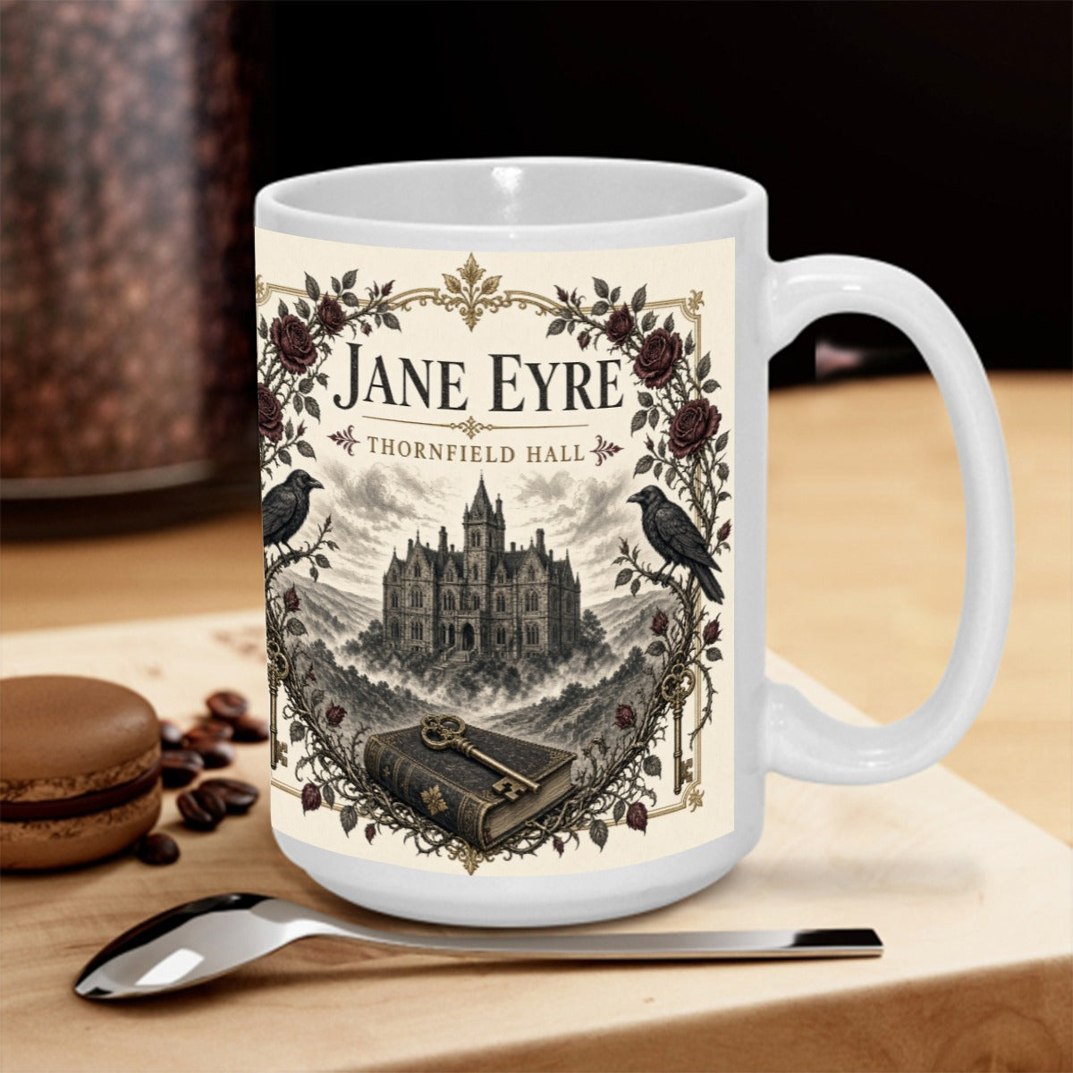 Jane Eyre Thornfield Hall Mug — Gothic Book Lover Coffee Mug
