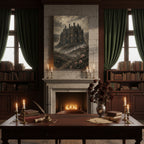 Thornfield Hall Art Print — Jane Eyre Gothic Dark Academia Wall Art