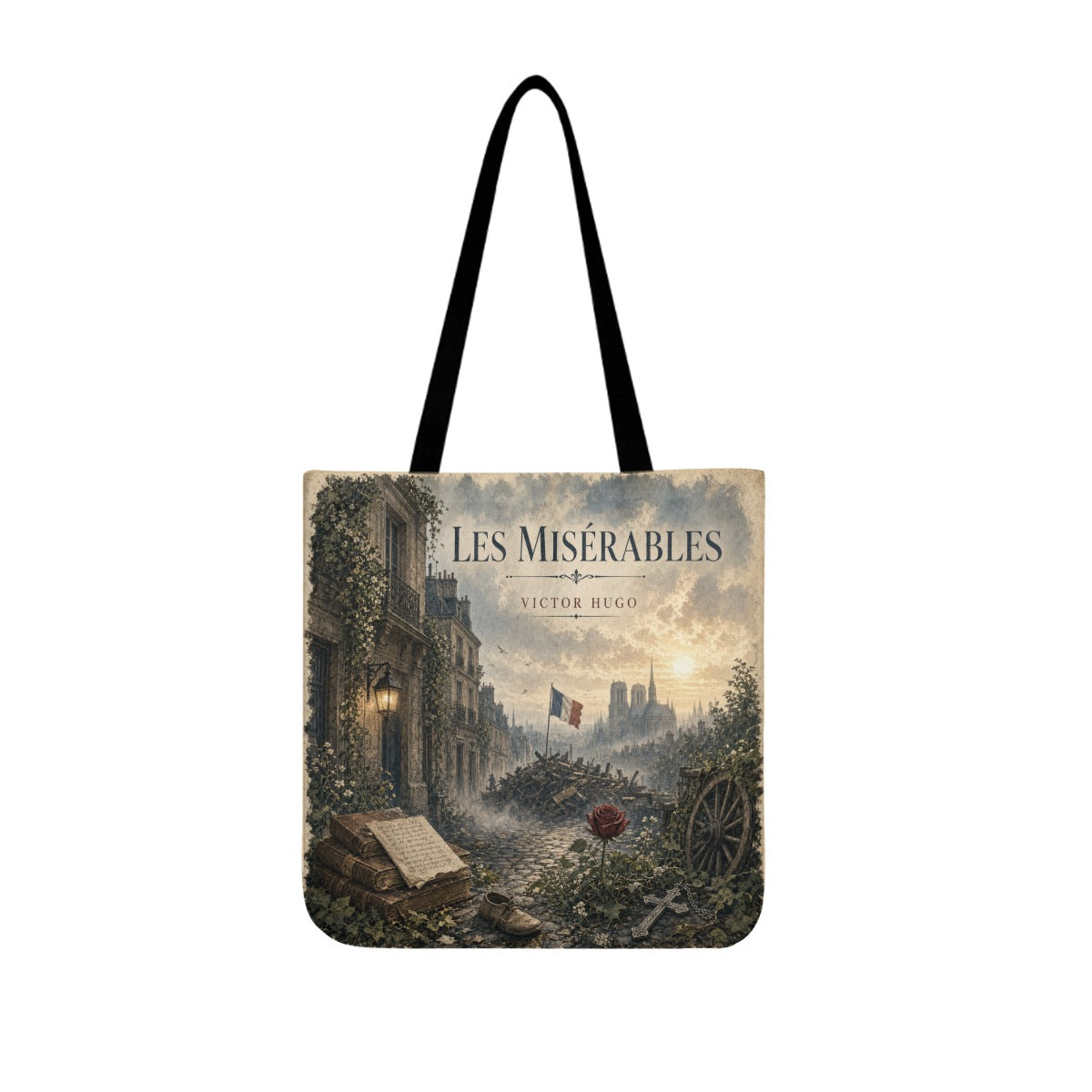Les Misérables Literary Canvas Tote Bag