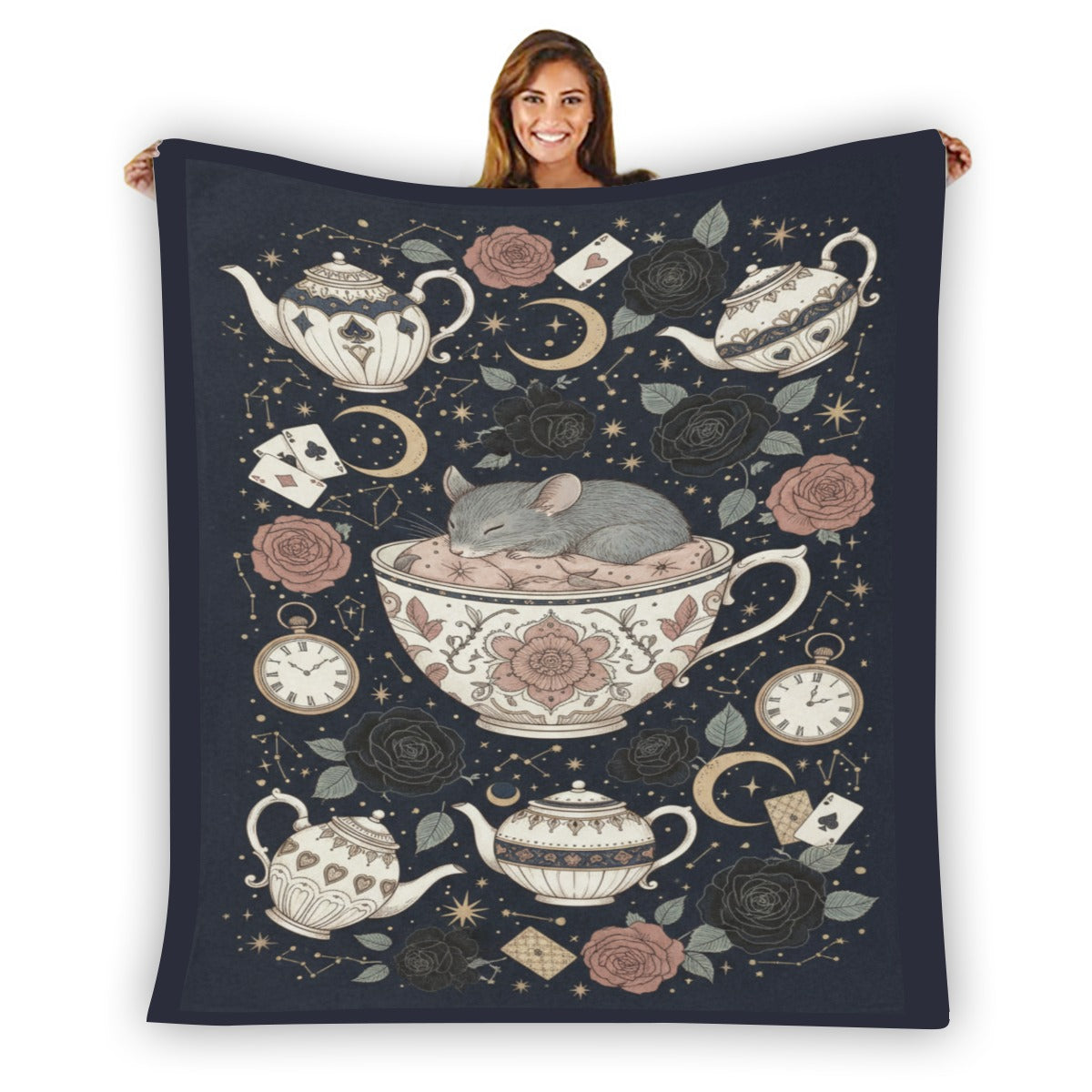 Dormouse Flannel Throw Blanket