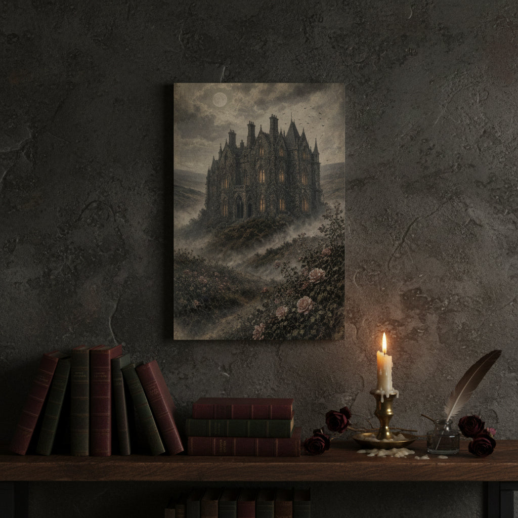 Thornfield Hall Art Print — Jane Eyre Gothic Dark Academia Wall Art