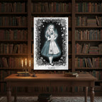 Alice Portrait Framed Canvas Print
