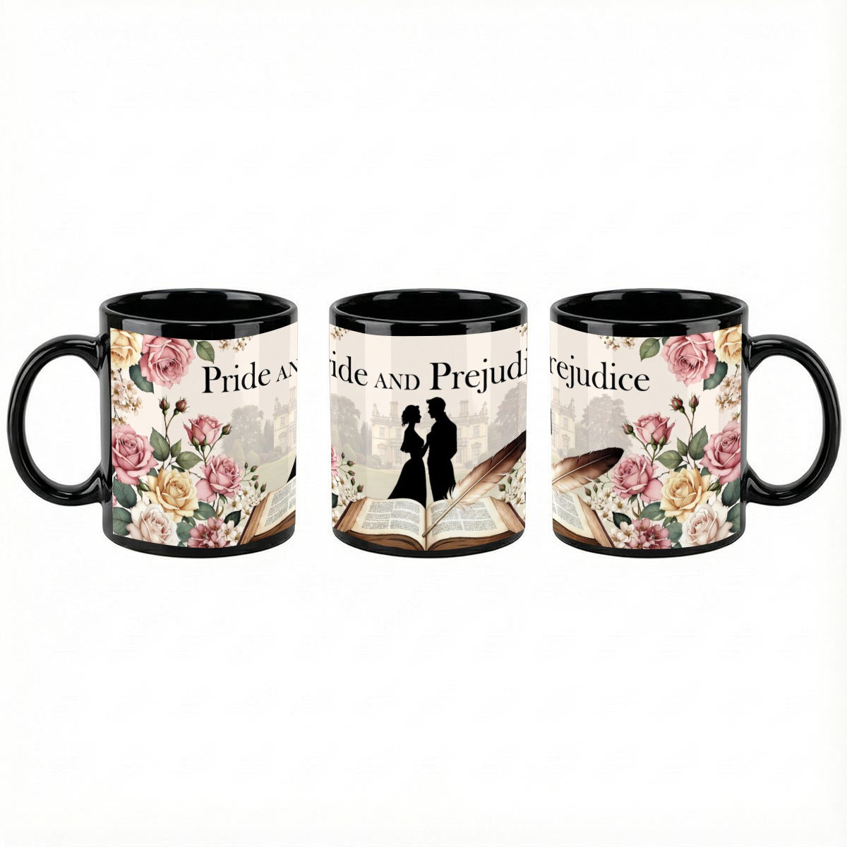 Pride & Prejudice Darcy Floral Mug