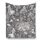 Wonderland Flannel Throw Blanket