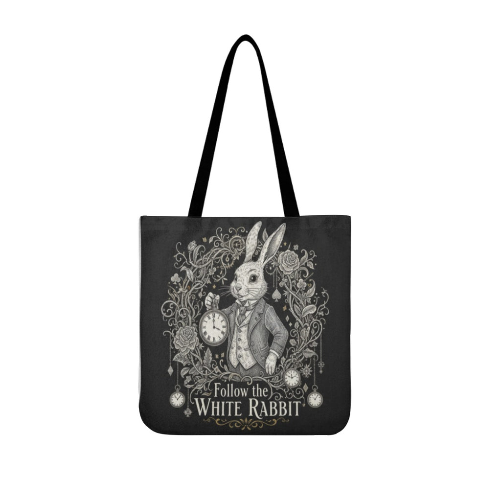 Follow the White Rabbit Canvas Tote
