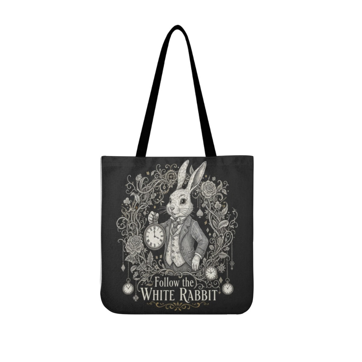 Follow the White Rabbit Canvas Tote