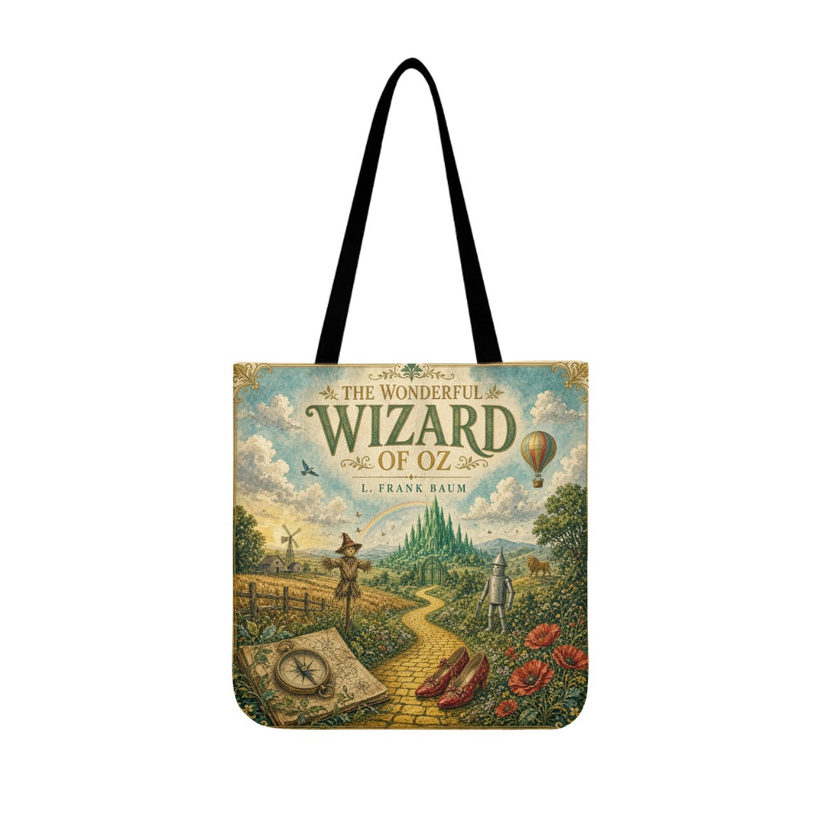 The Wizard of Oz Literary Canvas Tote Bag