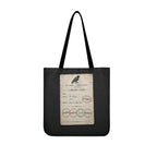 Overdue Library Card Tote — Gothic Book Tote Bag