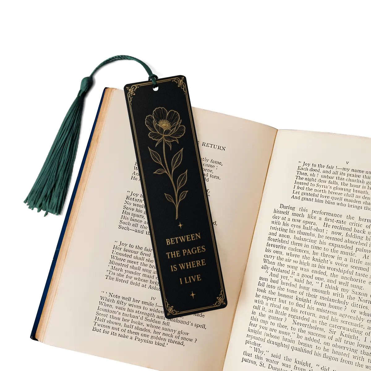 Nocturne Botanical Wooden Bookmark