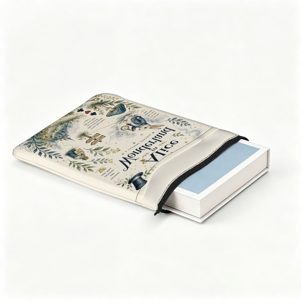 Alice in Wonderland Book Sleeve — Book Accessory