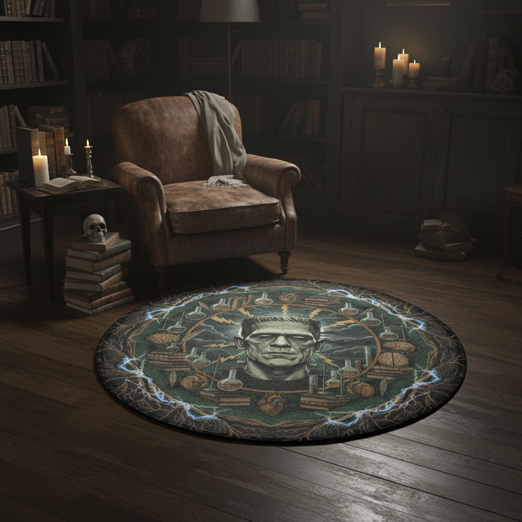 Frankenstein Round Rug