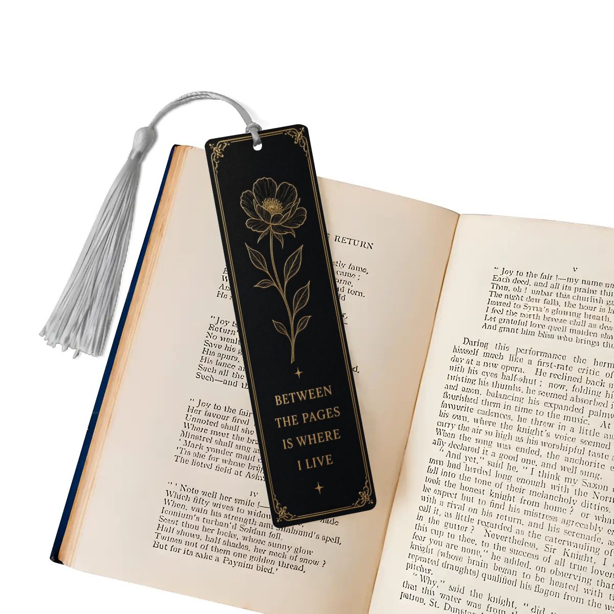 Nocturne Botanical Wooden Bookmark