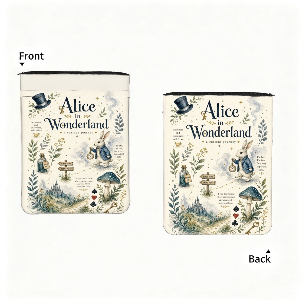 Alice in Wonderland Book Sleeve — Book Accessory