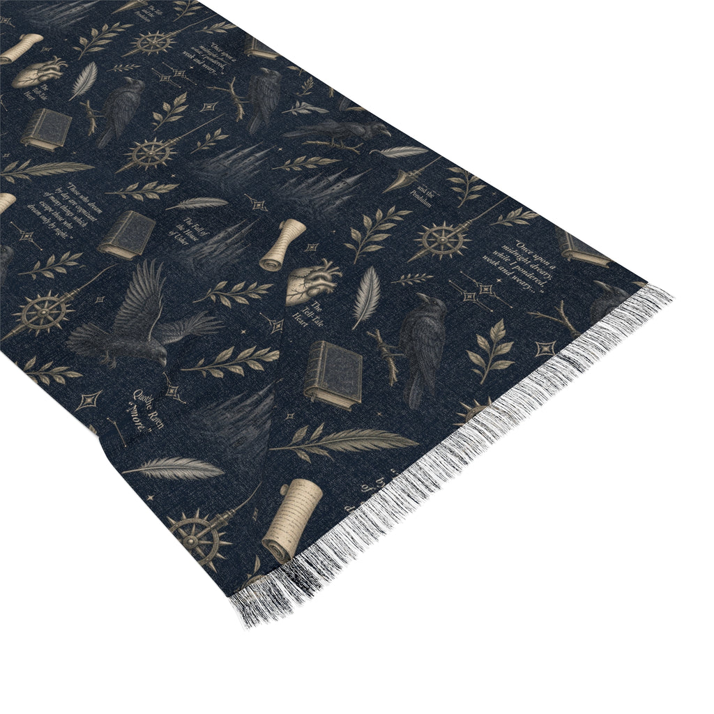 Nevermore Scarf — Dark Feather & Starlight Wrap