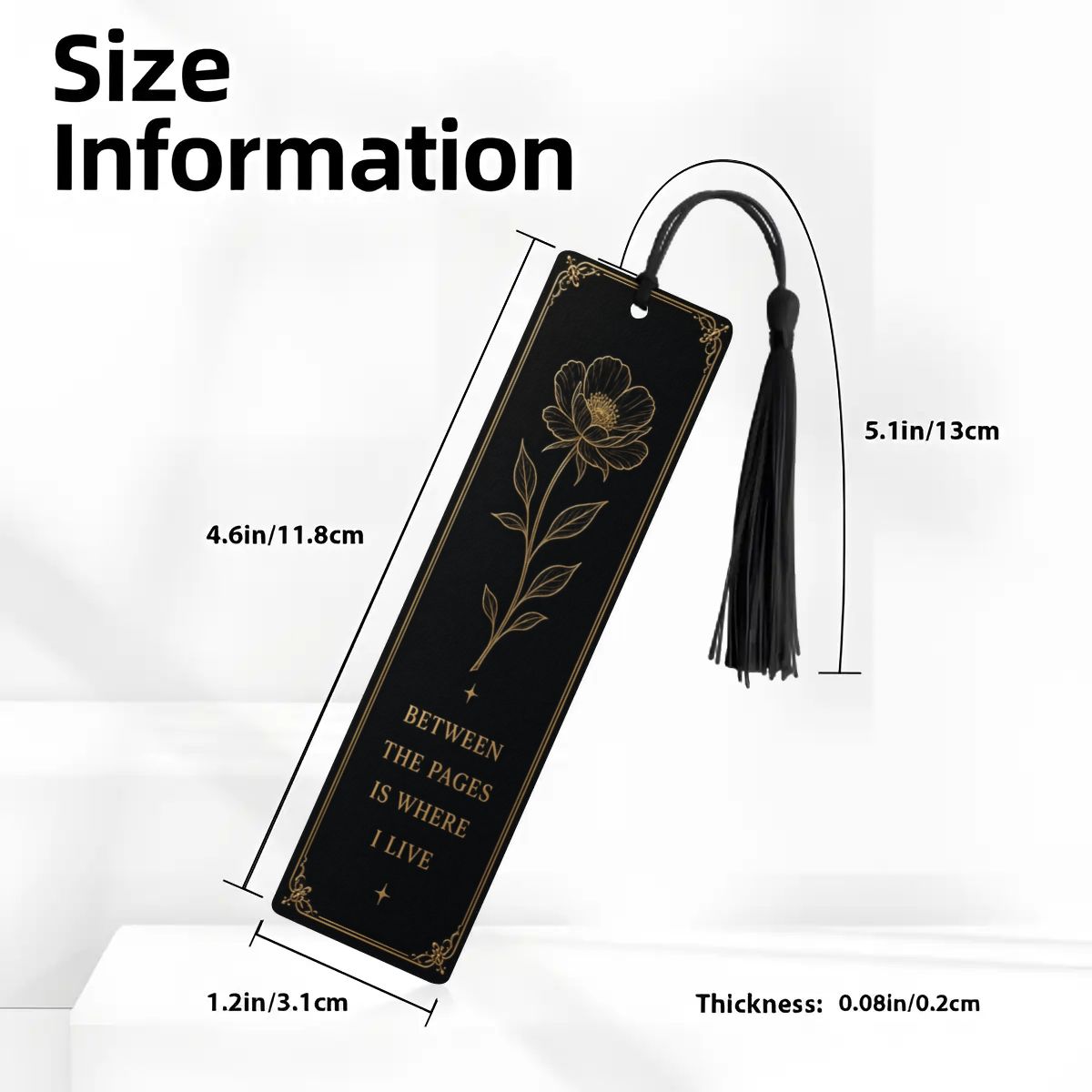 Nocturne Botanical Wooden Bookmark