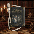 We're All Mad Here Book Crossbody Bag