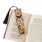 Books Are Magic Botanical Wooden Bookmark