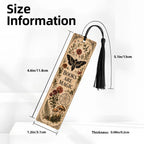 Books Are Magic Botanical Wooden Bookmark