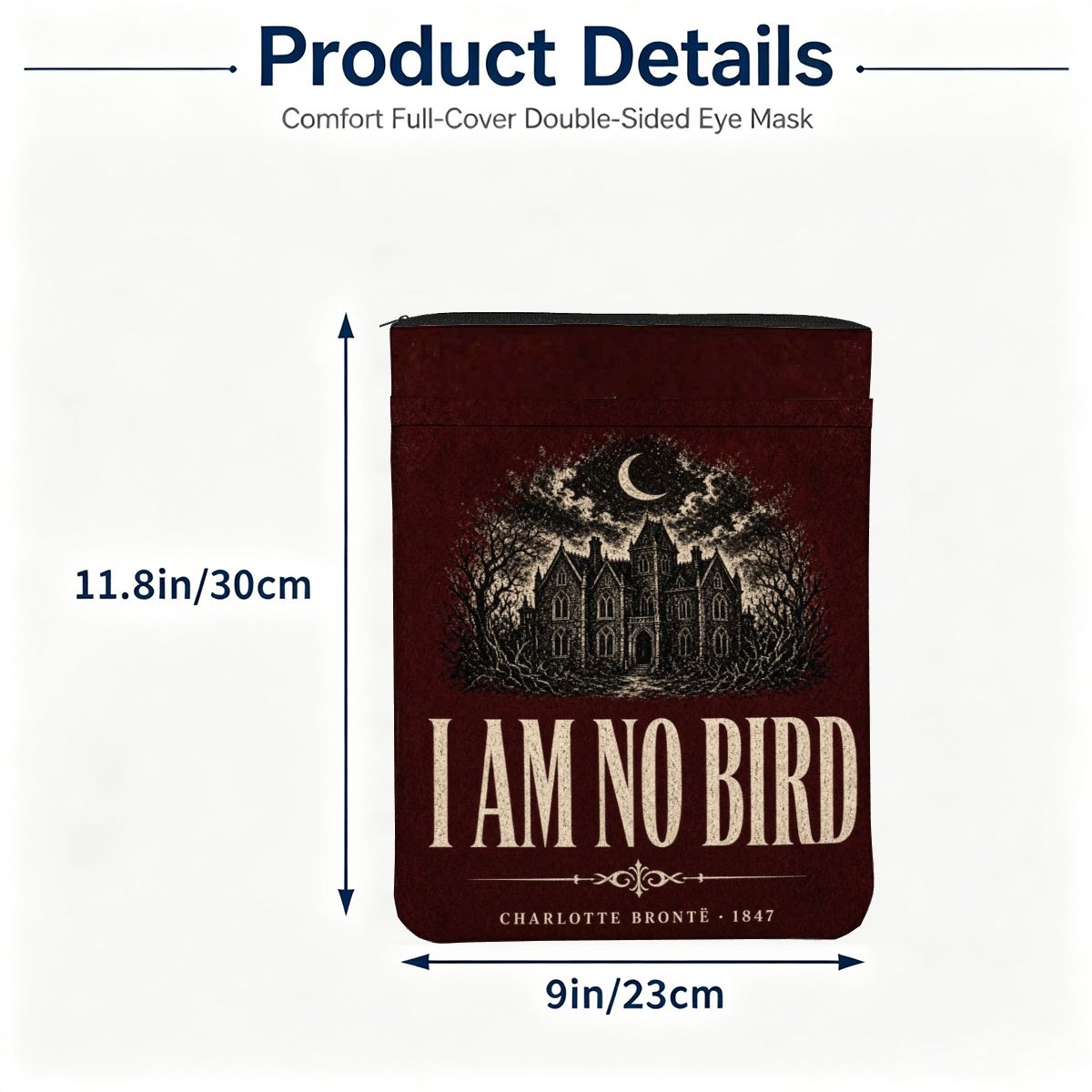 I Am No Bird Book Sleeve — Jane Eyre Zippered Case