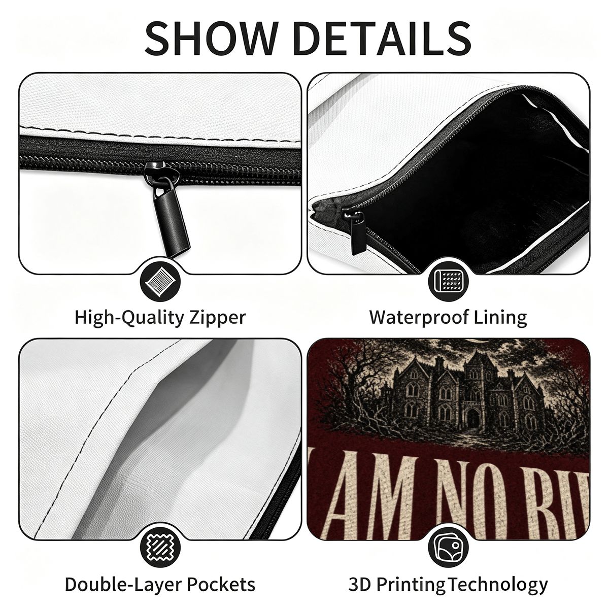 I Am No Bird Book Sleeve — Jane Eyre Zippered Case