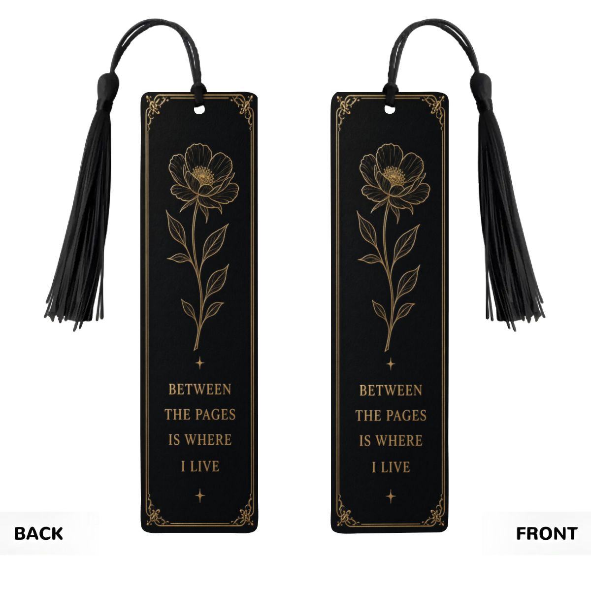 Nocturne Botanical Wooden Bookmark