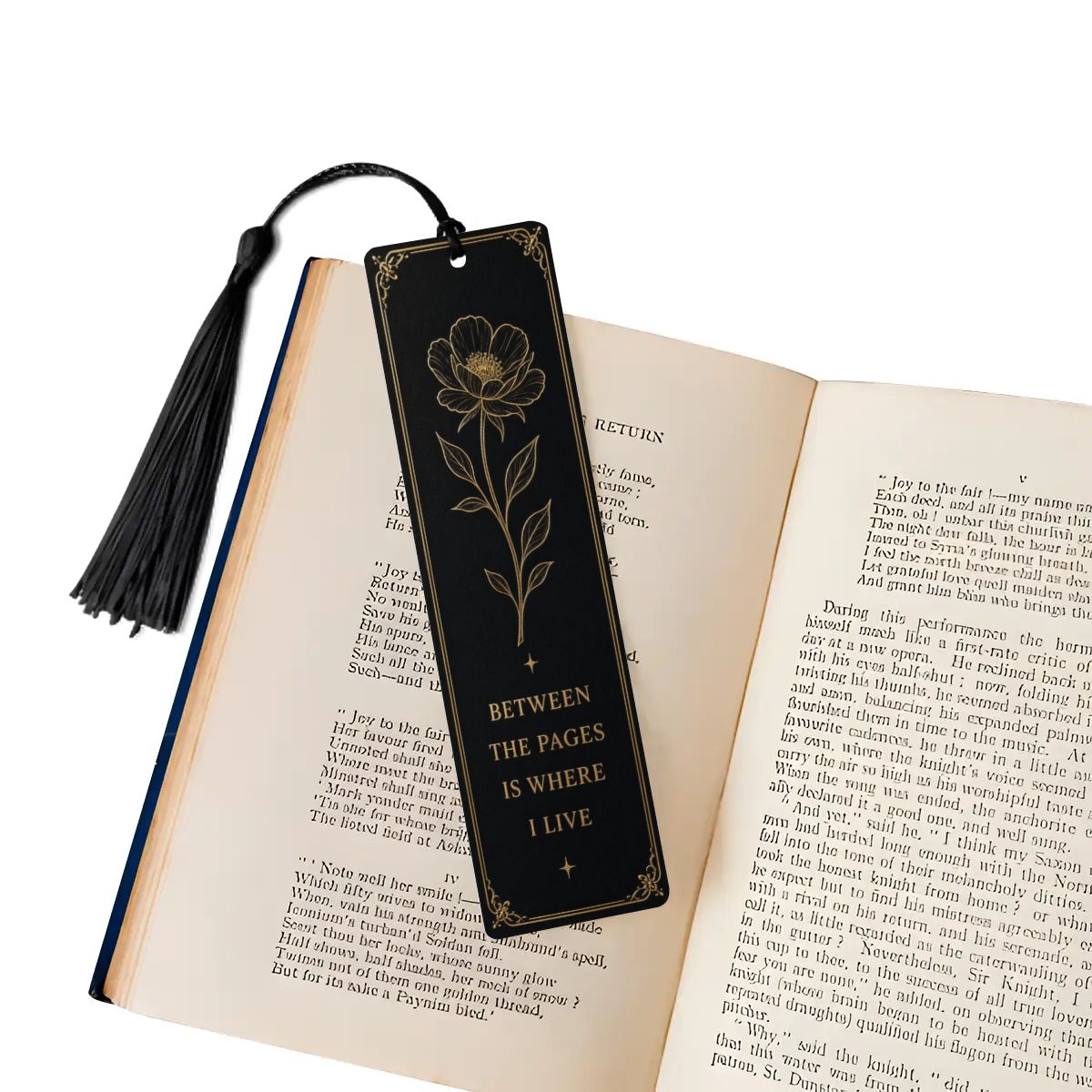 Nocturne Botanical Wooden Bookmark