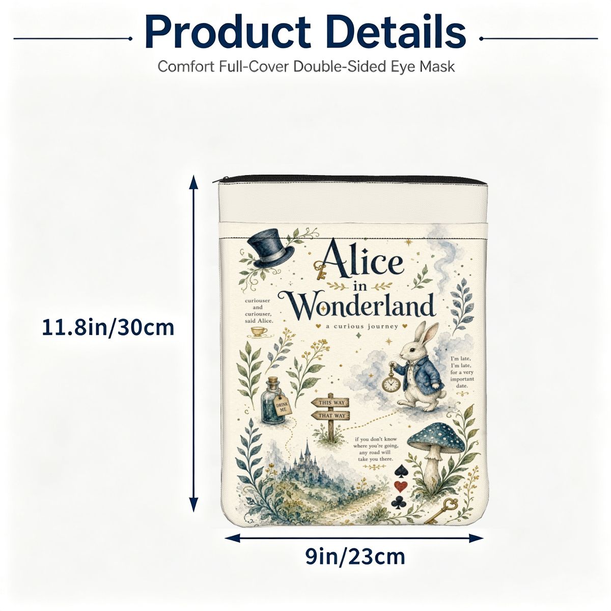Alice in Wonderland Book Sleeve — Book Accessory
