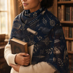 Nevermore Scarf — Dark Feather & Starlight Wrap