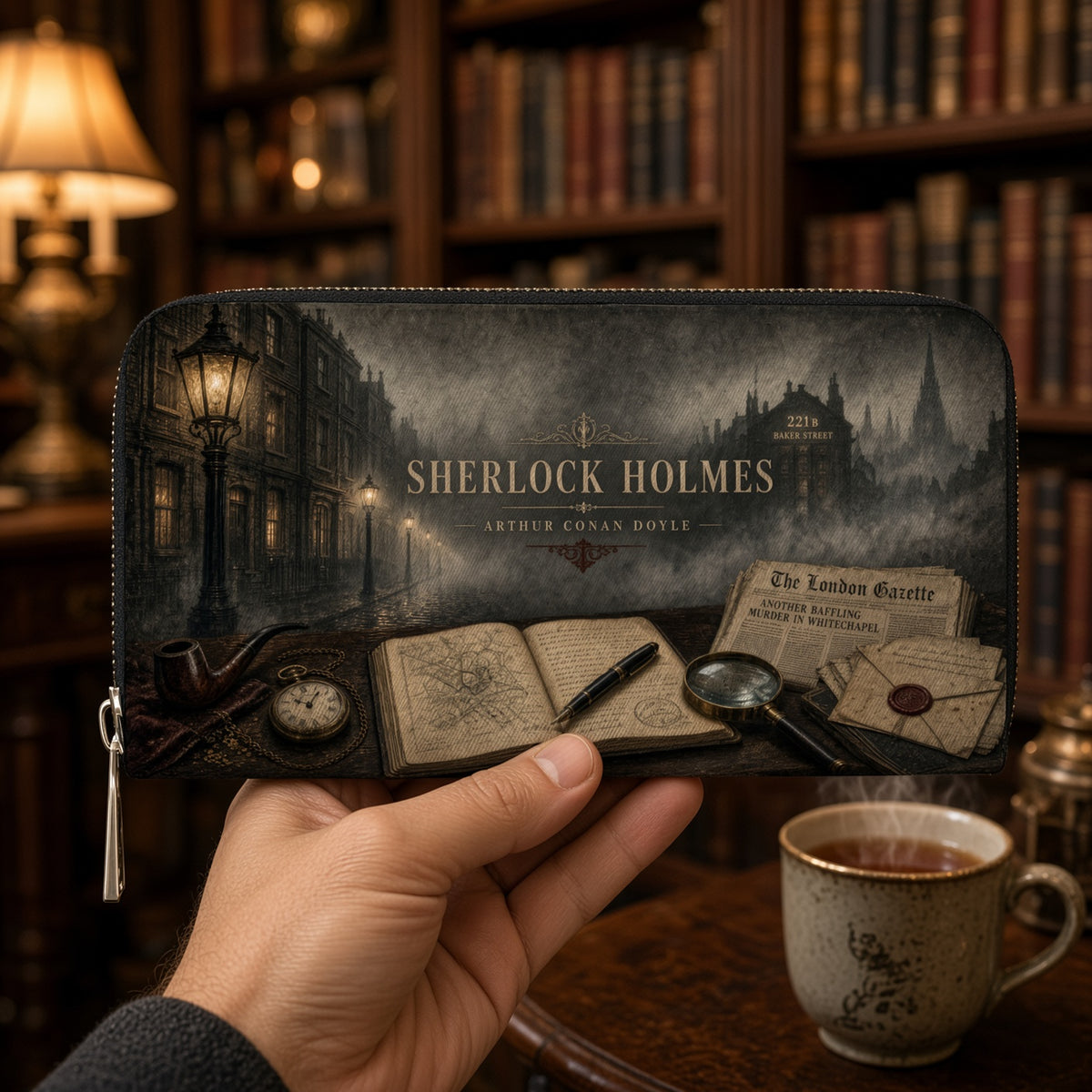 Sherlock Holmes Fogbound Case Wallet