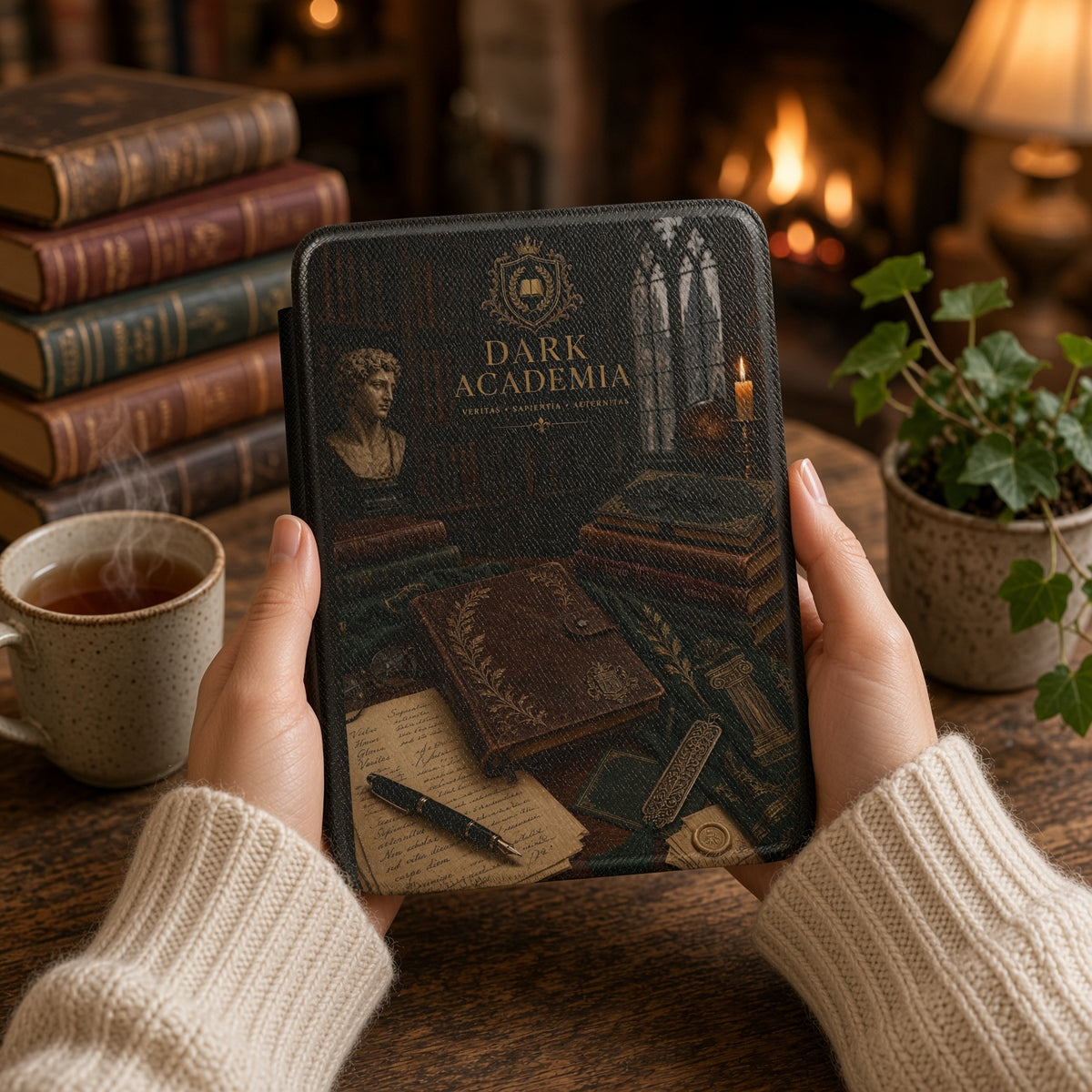 The Midnight Scholar — Dark Academia Kindle Case
